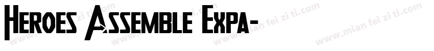Heroes Assemble Expa字体转换
